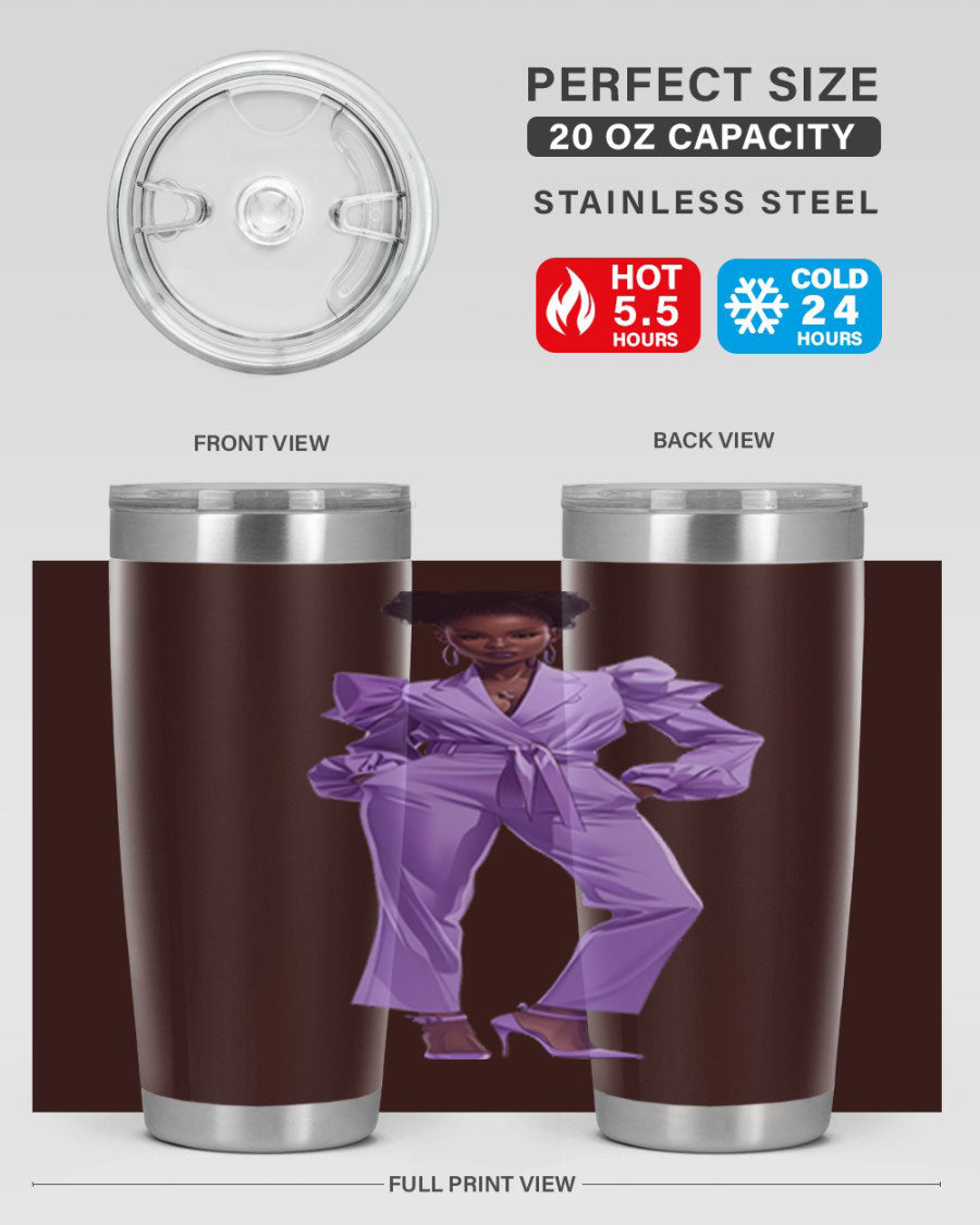 Fashion girl in lavender cotton tank top, showcasing a stylish design and soft fabric, perfect for casual wear.