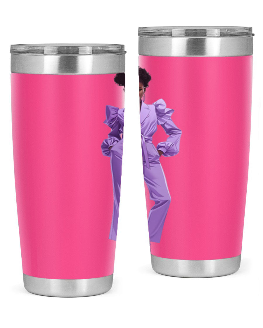 Fashion girl in lavender cotton tank top, showcasing a stylish design and soft fabric, perfect for casual wear.