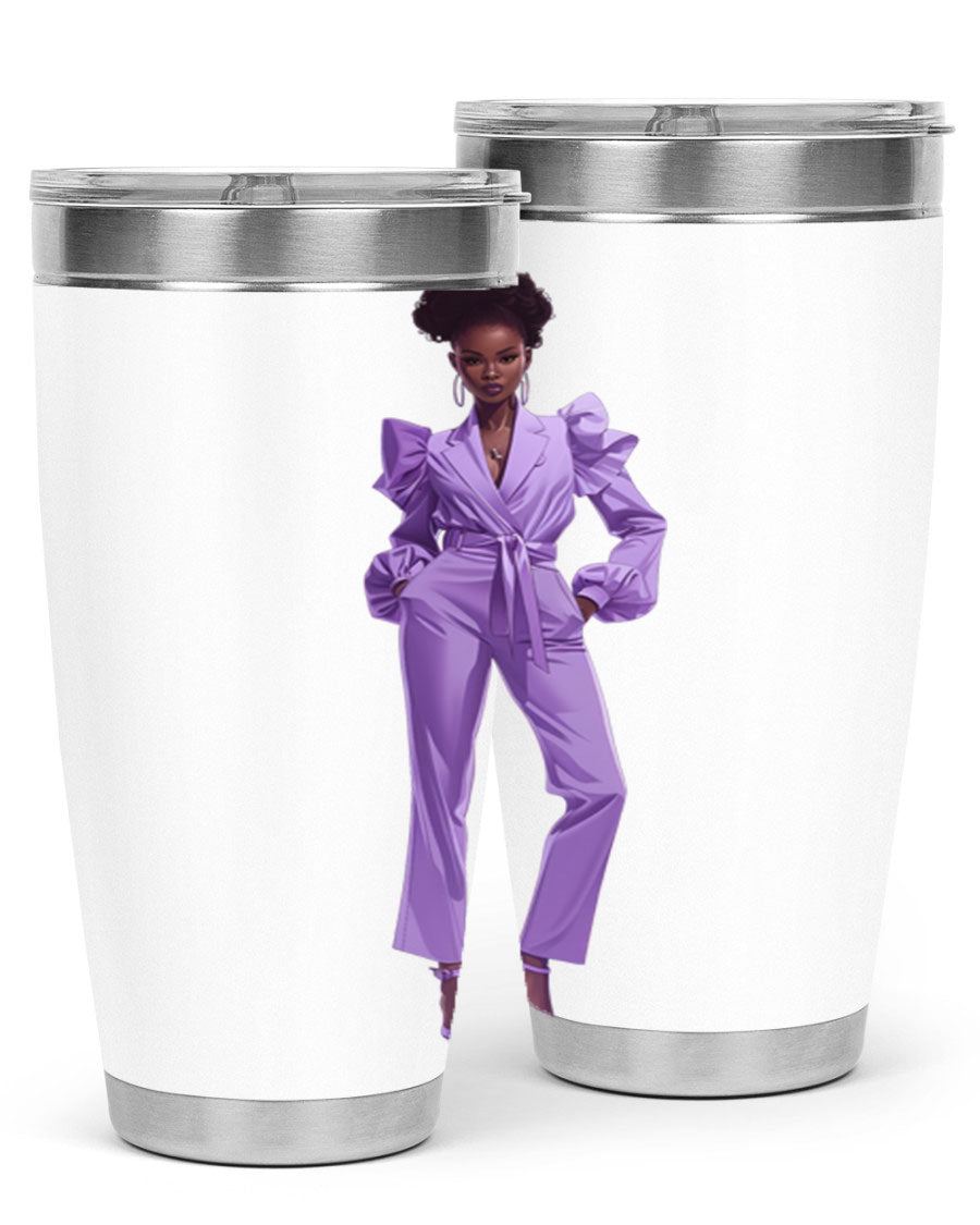 Fashion girl in lavender cotton tank top, showcasing a stylish design and soft fabric, perfect for casual wear.