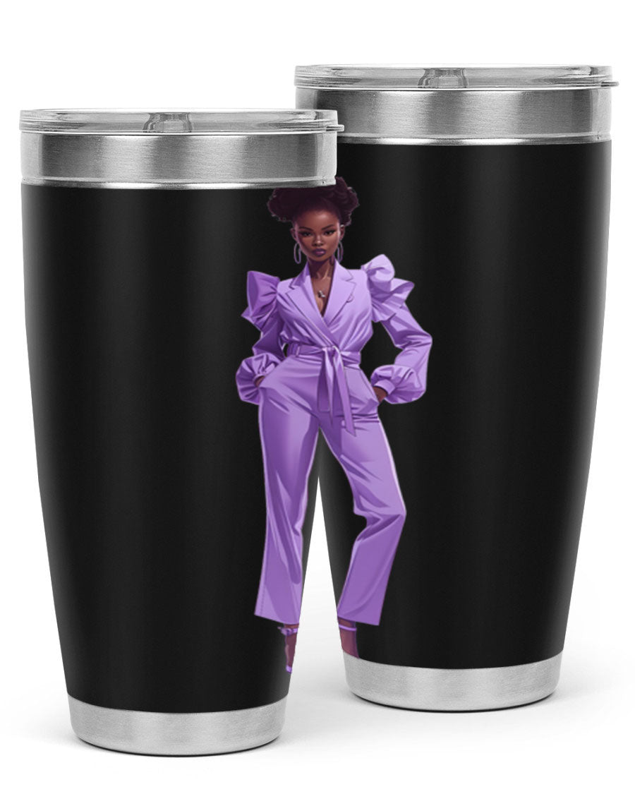 Fashion girl in lavender cotton tank top, showcasing a stylish design and soft fabric, perfect for casual wear.