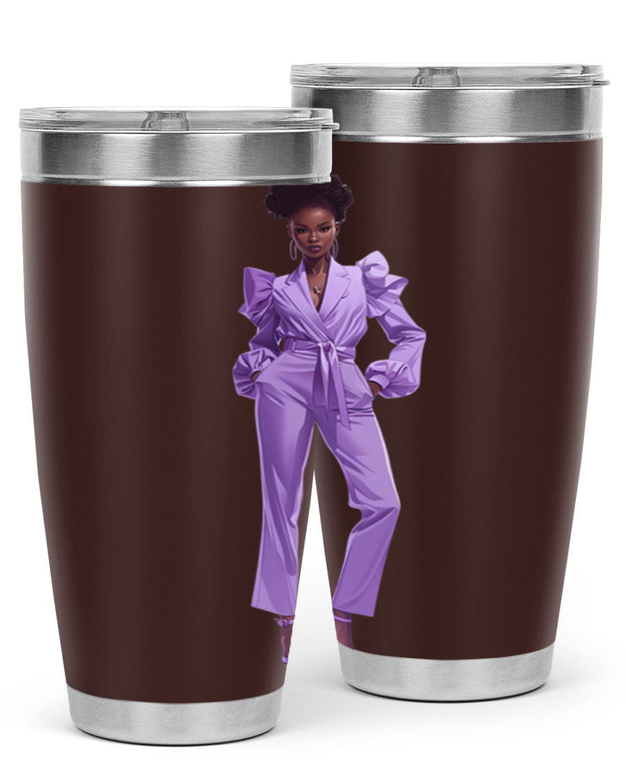 Fashion girl in lavender cotton tank top, showcasing a stylish design and soft fabric, perfect for casual wear.