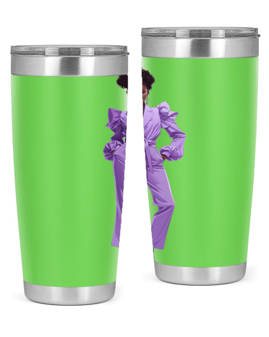 Fashion girl in lavender cotton tank top, showcasing a stylish design and soft fabric, perfect for casual wear.