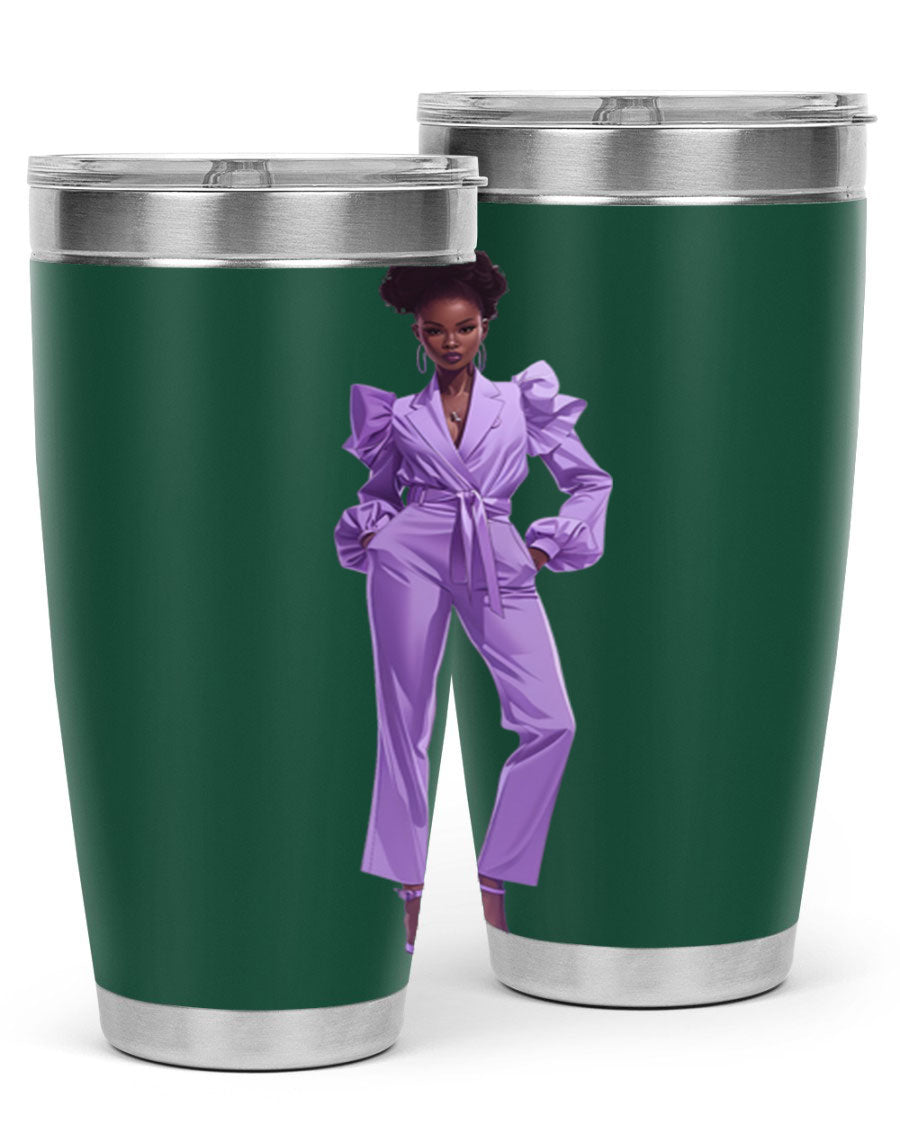 Fashion girl in lavender cotton tank top, showcasing a stylish design and soft fabric, perfect for casual wear.