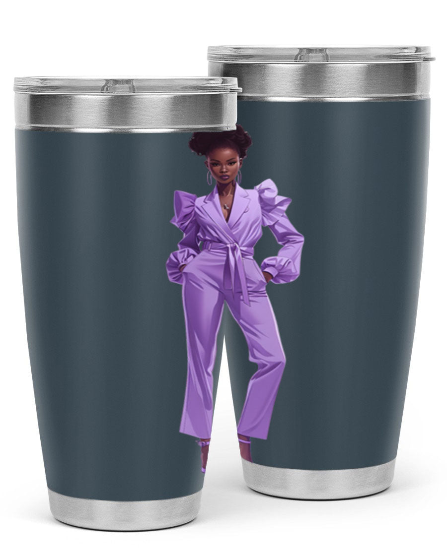 Fashion girl in lavender cotton tank top, showcasing a stylish design and soft fabric, perfect for casual wear.