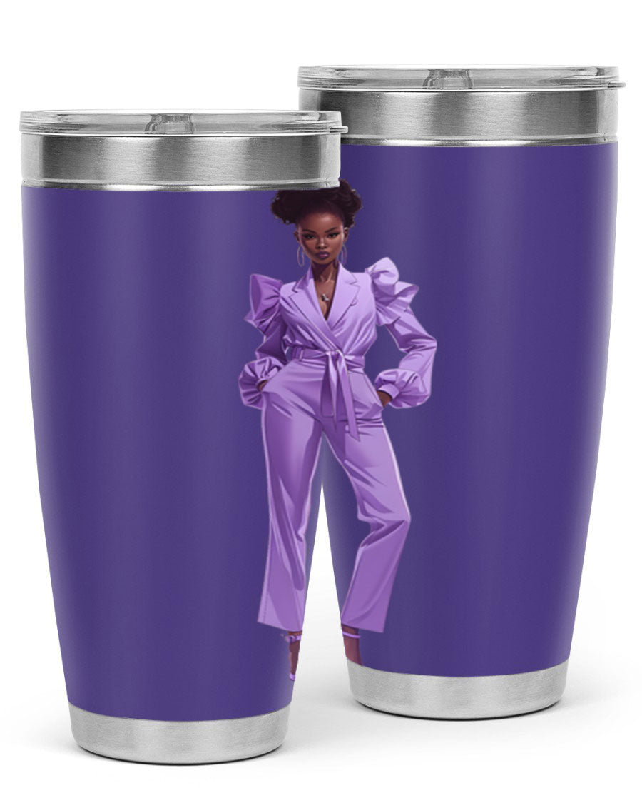 Fashion girl in lavender cotton tank top, showcasing a stylish design and soft fabric, perfect for casual wear.