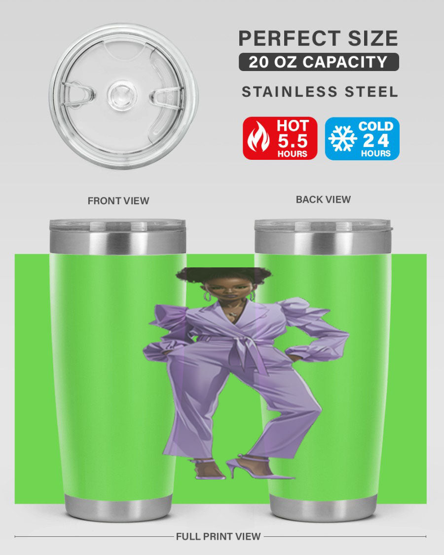 Fashion girl in lavender cotton tank top, showcasing a stylish design and soft fabric, perfect for casual wear.