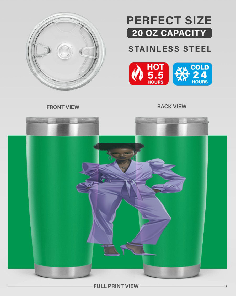 Fashion girl in lavender cotton tank top, showcasing a stylish design and soft fabric, perfect for casual wear.