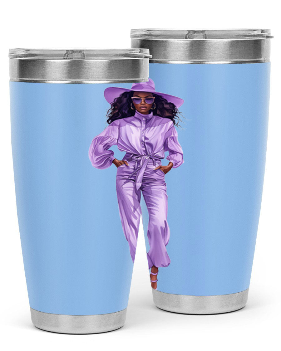 Fashion girl wearing a lavender cotton tank top, showcasing a stylish and casual look perfect for summer outings.