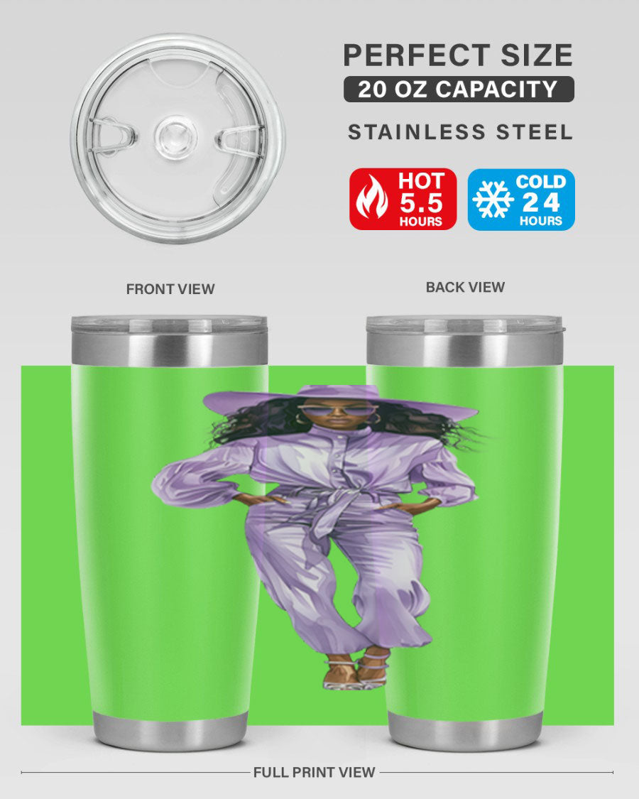 Fashion girl wearing a lavender cotton tank top, showcasing a stylish and casual look perfect for summer outings.