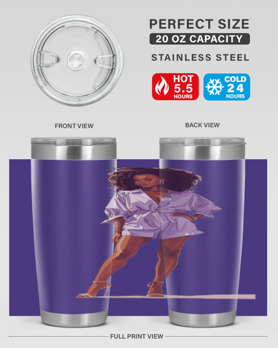 Fashion girl wearing a lavender cotton tank top, showcasing a stylish and comfortable design perfect for casual wear.