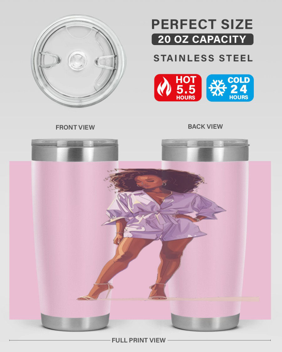 Fashion girl wearing a lavender cotton tank top, showcasing a stylish and comfortable design perfect for casual wear.