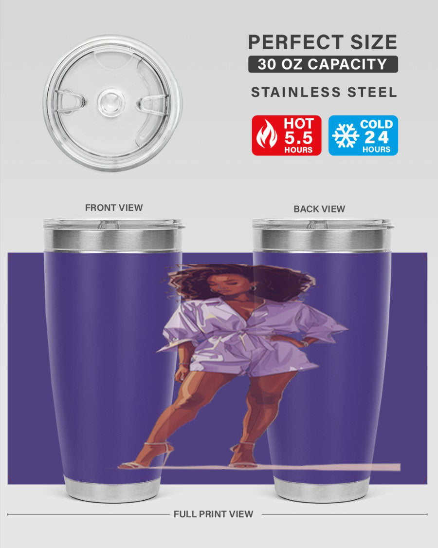 Fashion girl wearing a lavender cotton tank top, showcasing a stylish and comfortable design perfect for casual wear.