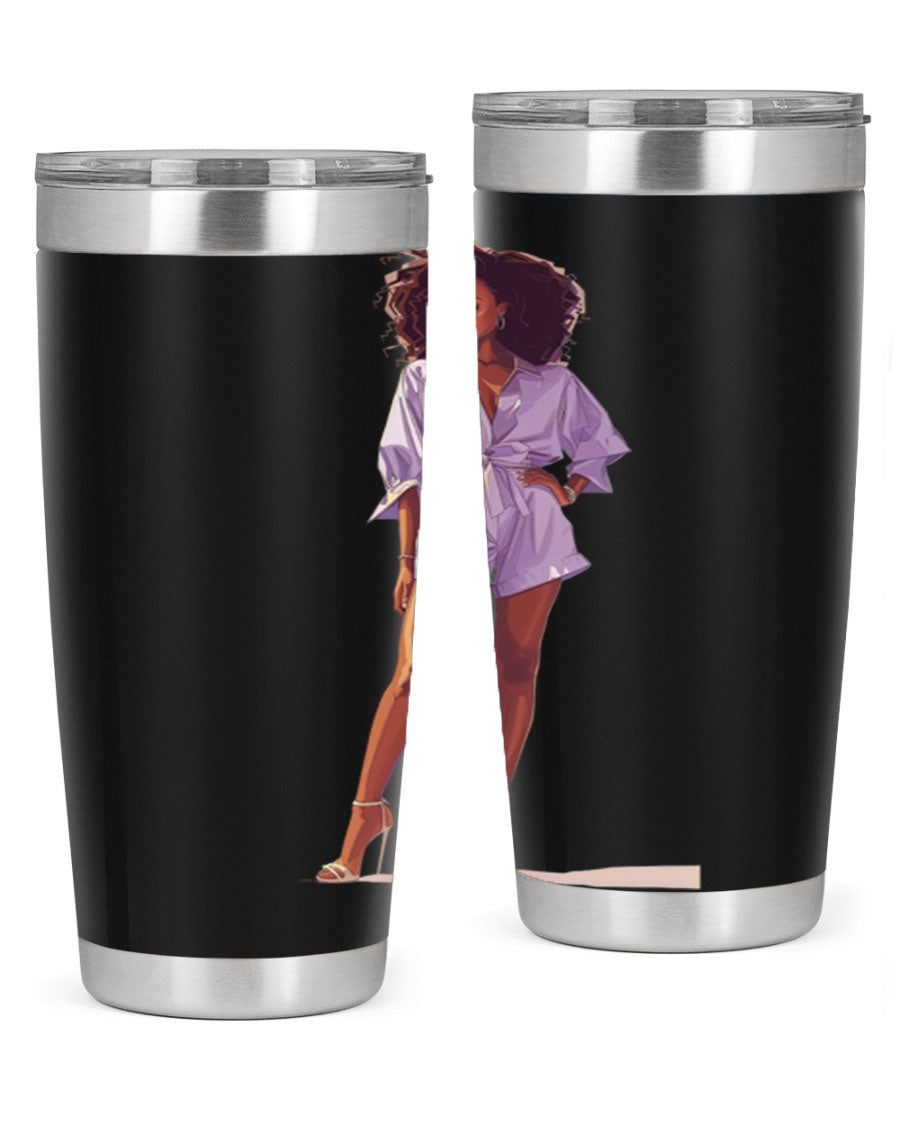 Fashion girl wearing a lavender cotton tank top, showcasing a stylish and comfortable design perfect for casual wear.