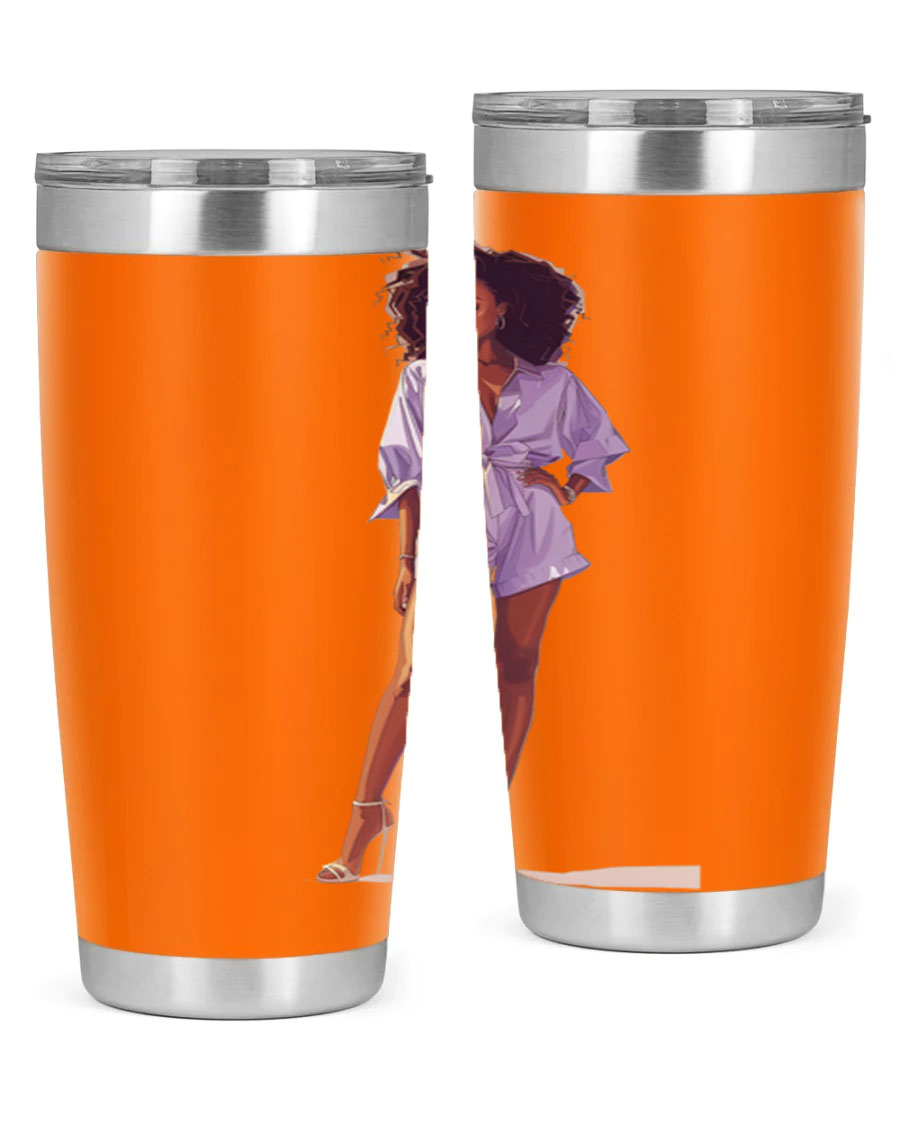 Fashion girl wearing a lavender cotton tank top, showcasing a stylish and comfortable design perfect for casual wear.