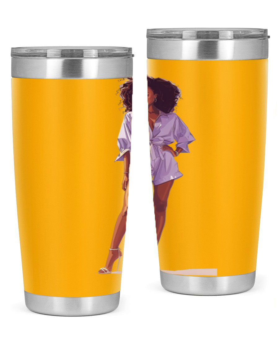 Fashion girl wearing a lavender cotton tank top, showcasing a stylish and comfortable design perfect for casual wear.