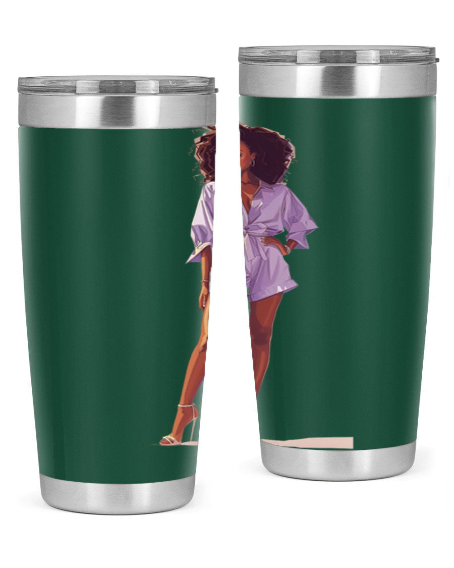 Fashion girl wearing a lavender cotton tank top, showcasing a stylish and comfortable design perfect for casual wear.