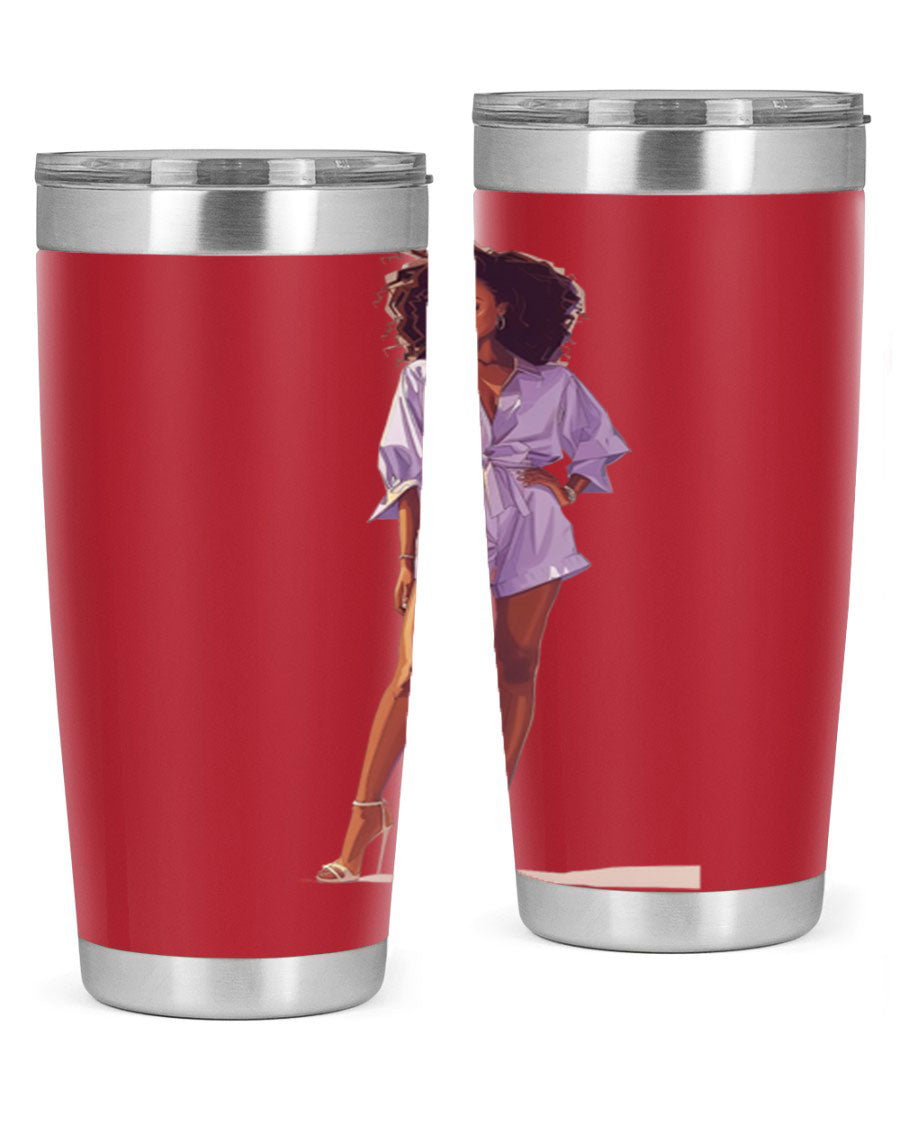 Fashion girl wearing a lavender cotton tank top, showcasing a stylish and comfortable design perfect for casual wear.