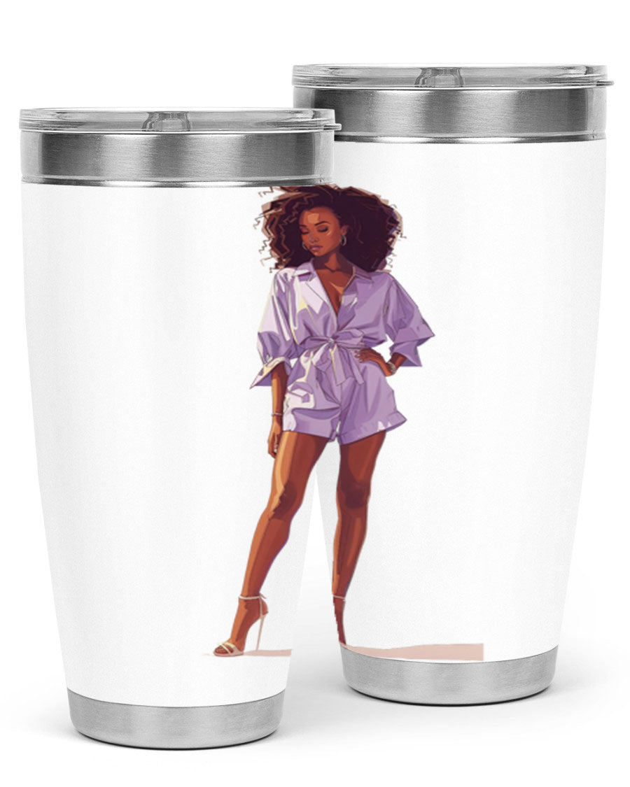 Fashion girl wearing a lavender cotton tank top, showcasing a stylish and comfortable design perfect for casual wear.