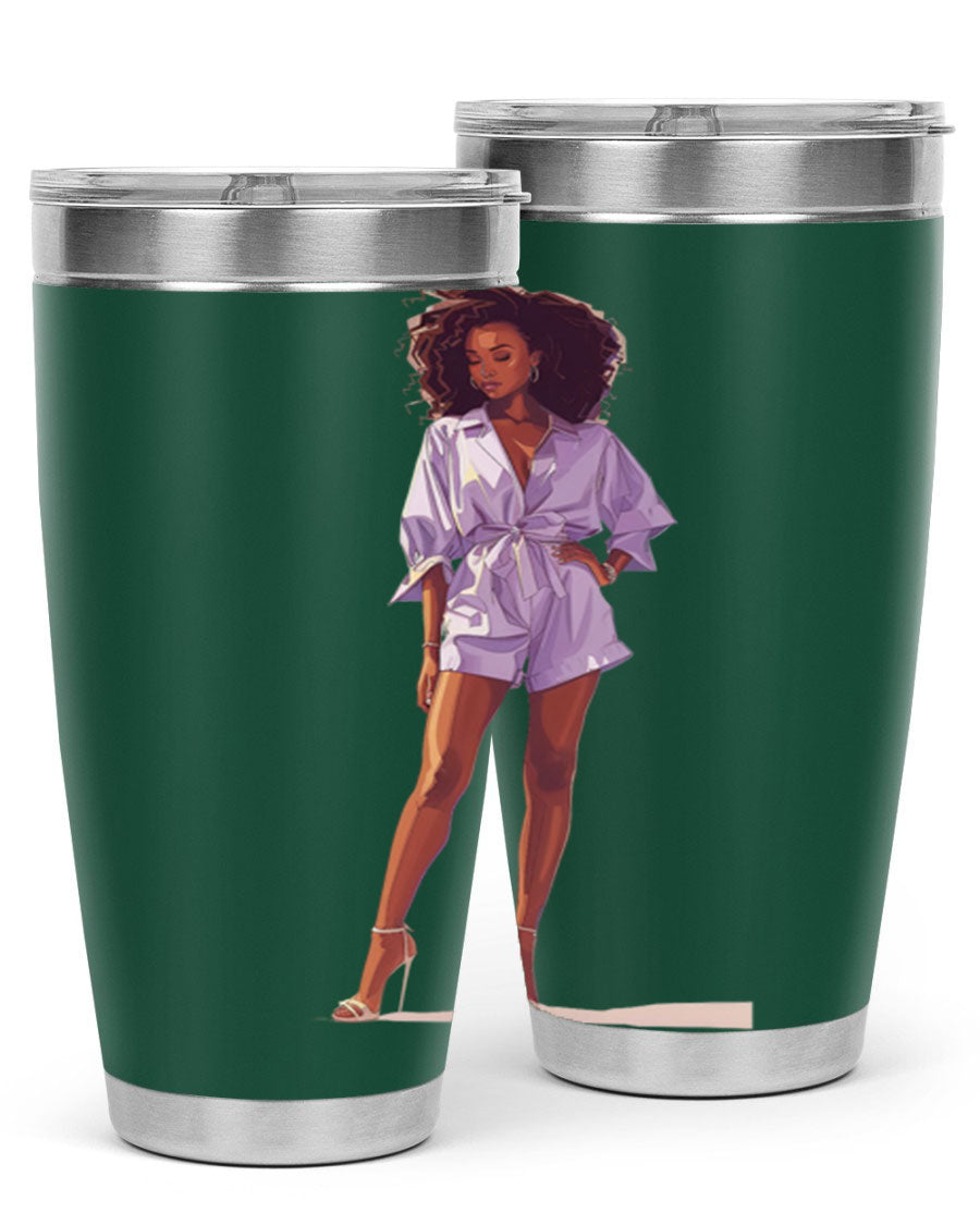 Fashion girl wearing a lavender cotton tank top, showcasing a stylish and comfortable design perfect for casual wear.