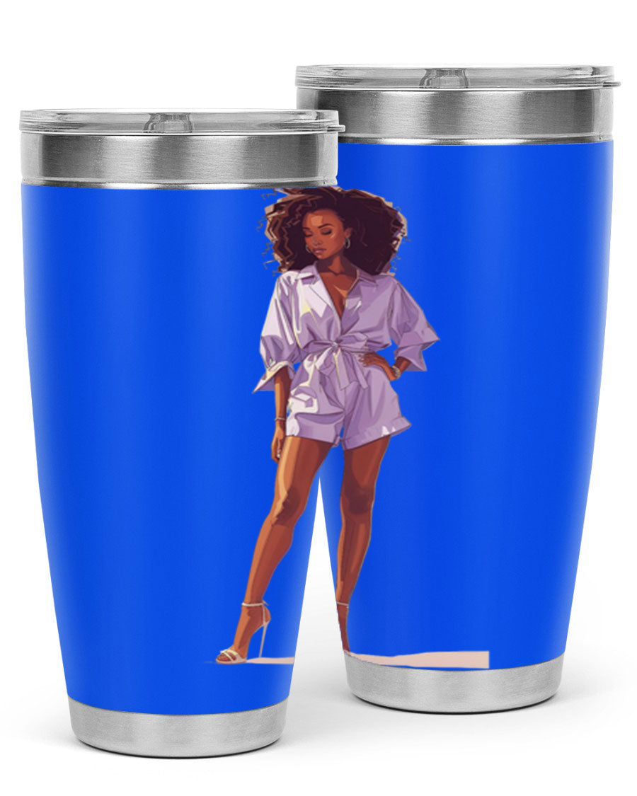 Fashion girl wearing a lavender cotton tank top, showcasing a stylish and comfortable design perfect for casual wear.