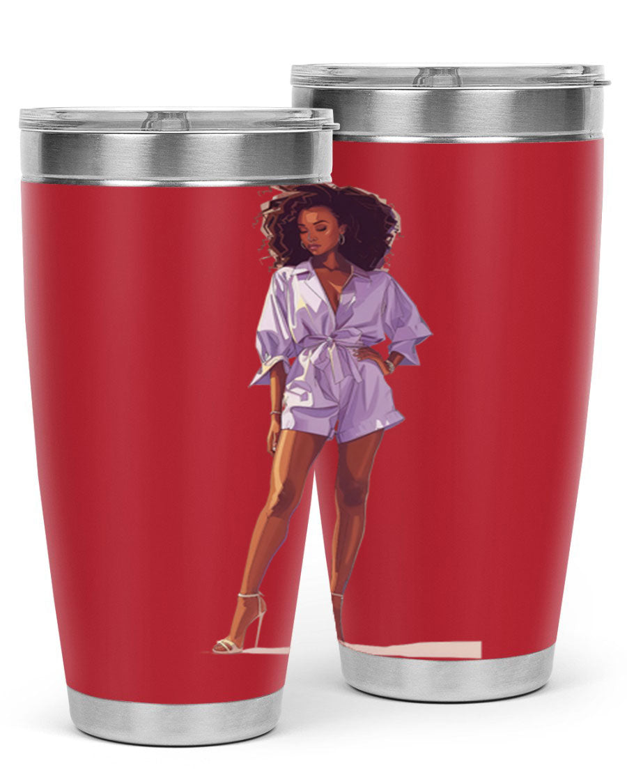 Fashion girl wearing a lavender cotton tank top, showcasing a stylish and comfortable design perfect for casual wear.