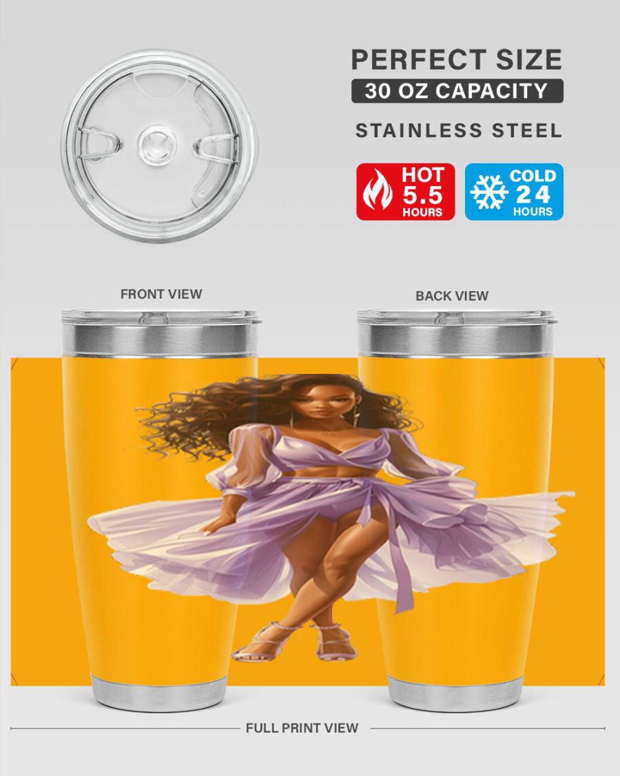 Fashion girl in lavender cotton tank top, showcasing a stylish and comfortable design perfect for casual wear.