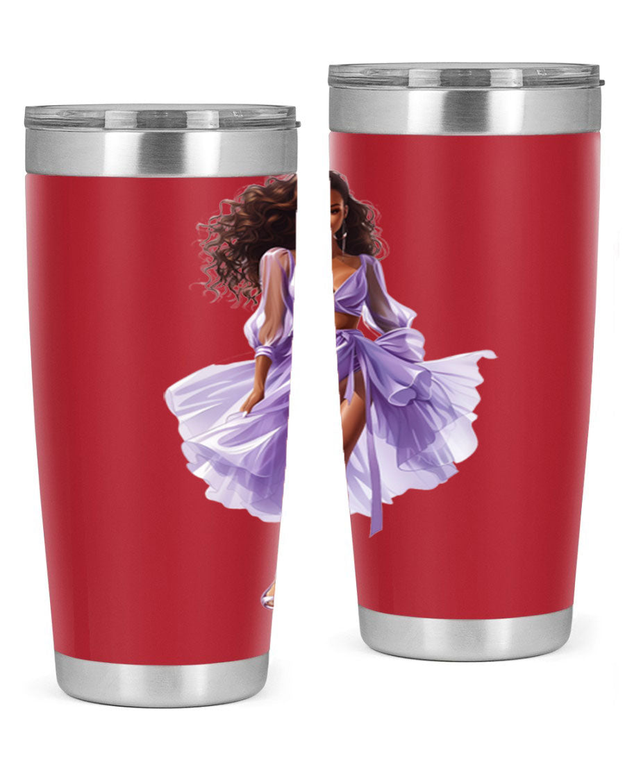 Fashion girl in lavender cotton tank top, showcasing a stylish and comfortable design perfect for casual wear.