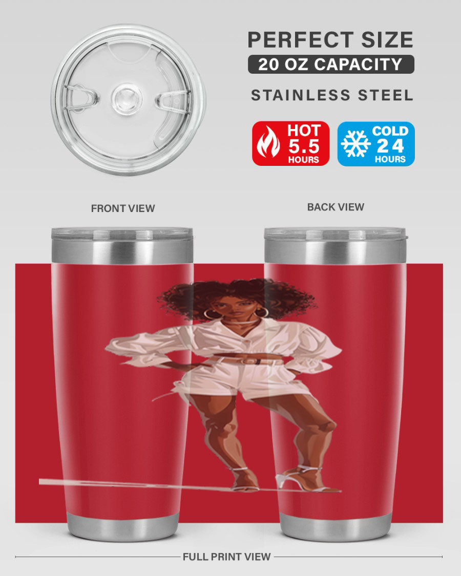 Fashion girl wearing a stylish white cotton tank top, showcasing a casual summer look.