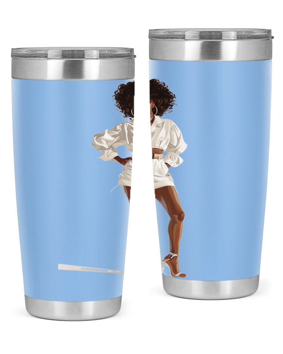 Fashion girl wearing a stylish white cotton tank top, showcasing a casual summer look.