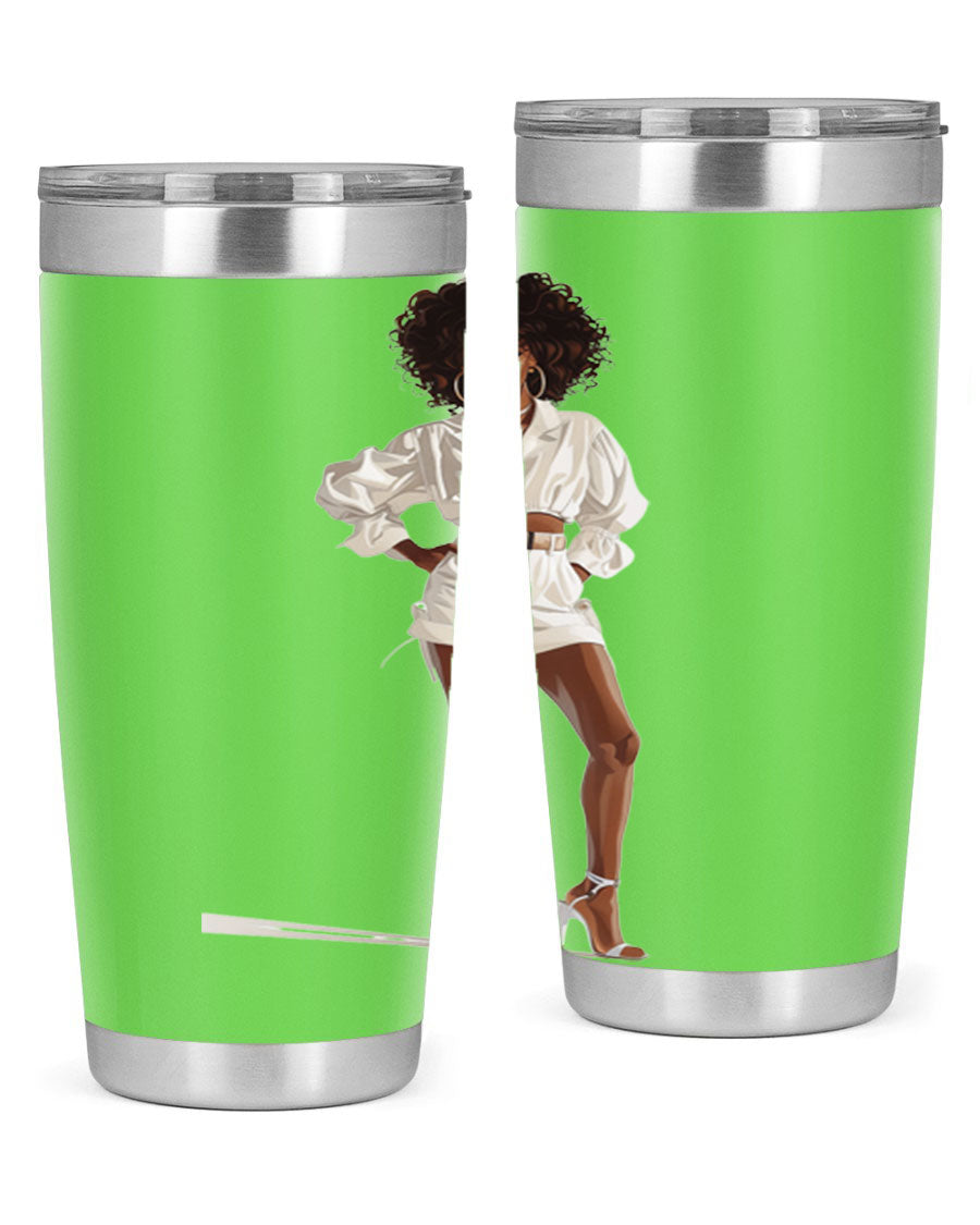 Fashion girl wearing a stylish white cotton tank top, showcasing a casual summer look.