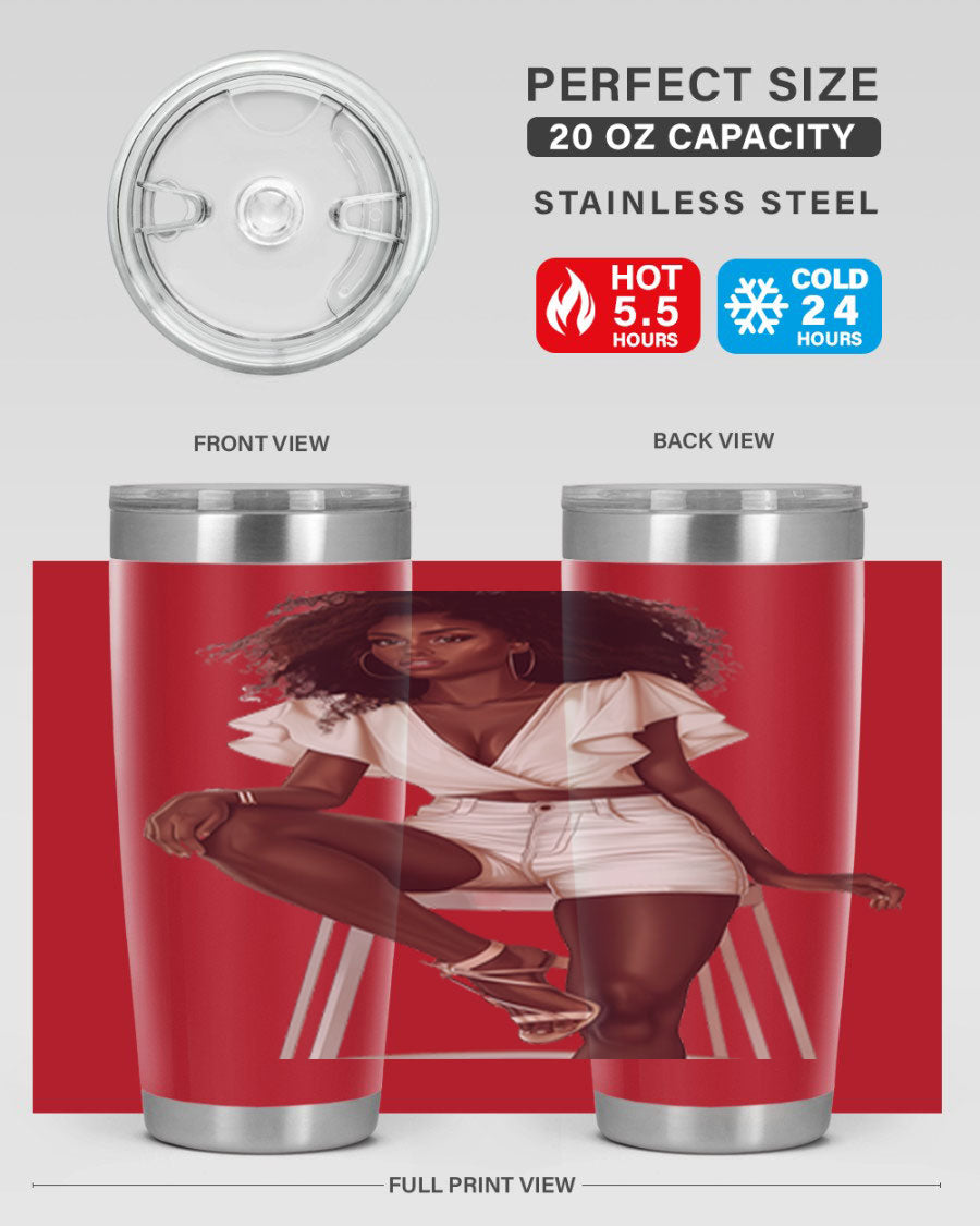 Fashion girl wearing a stylish white cotton tank top, showcasing a trendy and casual summer look.