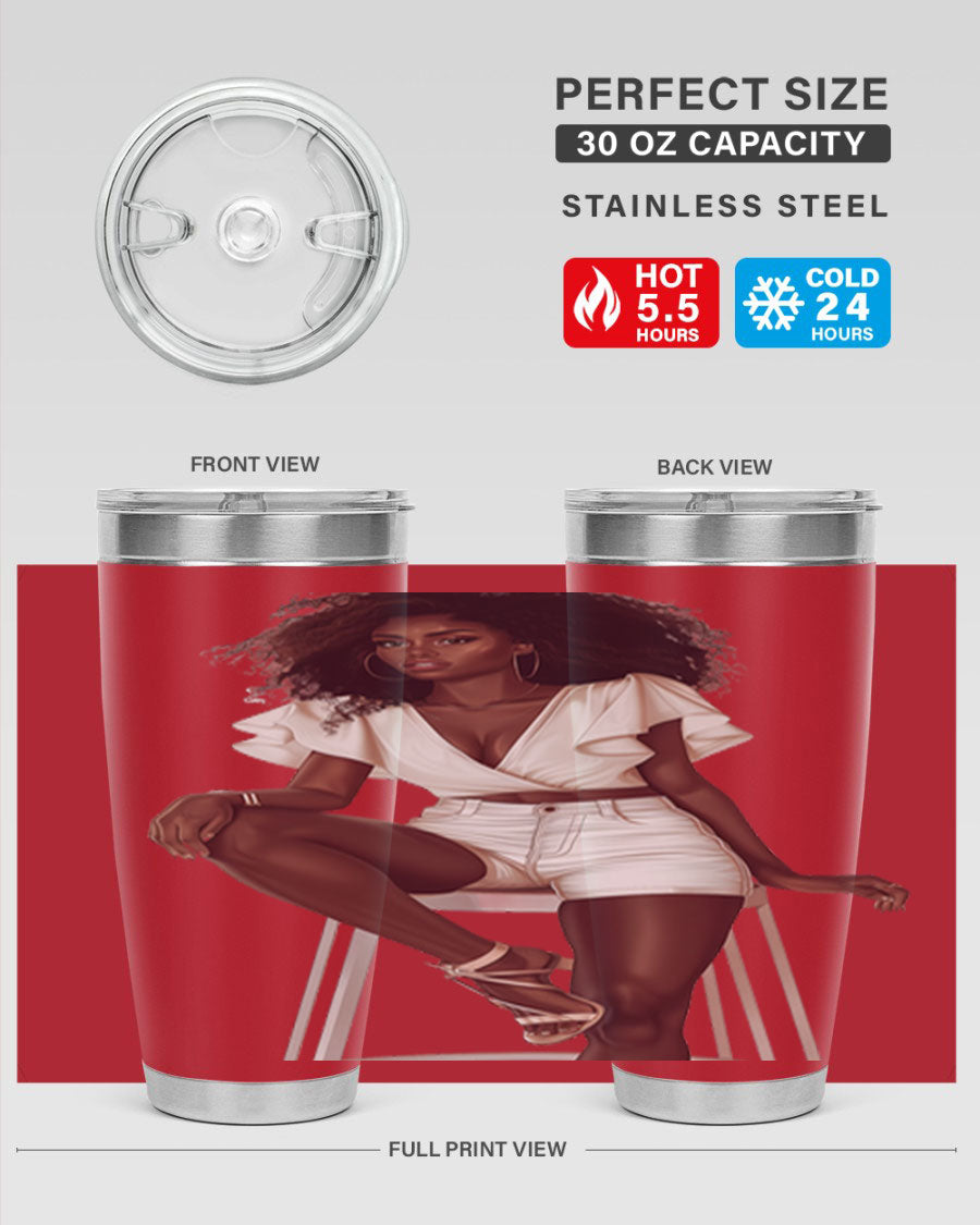 Fashion girl wearing a stylish white cotton tank top, showcasing a trendy and casual summer look.