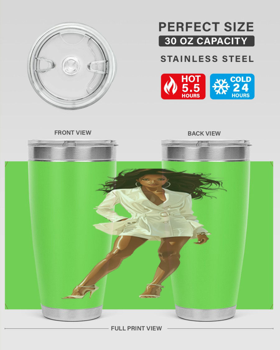 A stylish fashion girl wearing a white cotton tank top, showcasing a trendy and casual look perfect for summer outings.