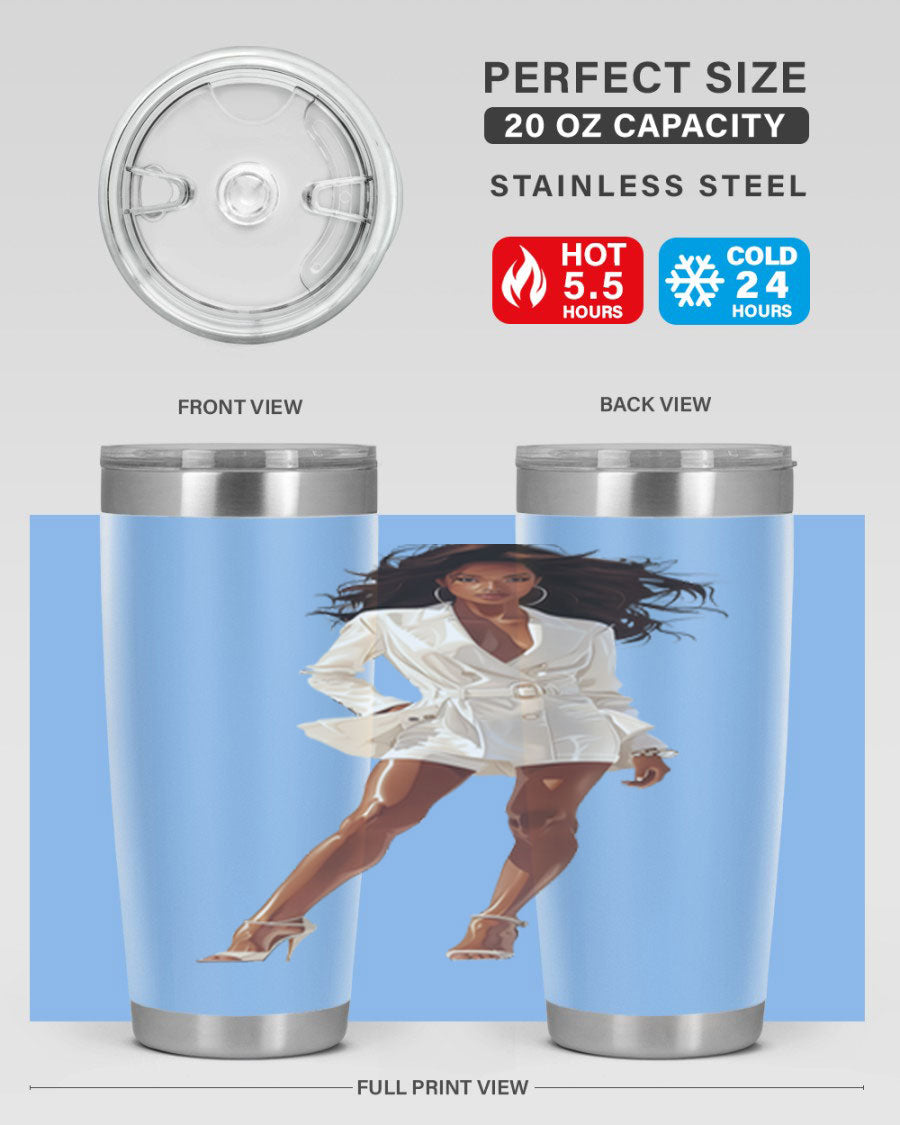 A stylish fashion girl wearing a white cotton tank top, showcasing a trendy and casual look perfect for summer outings.