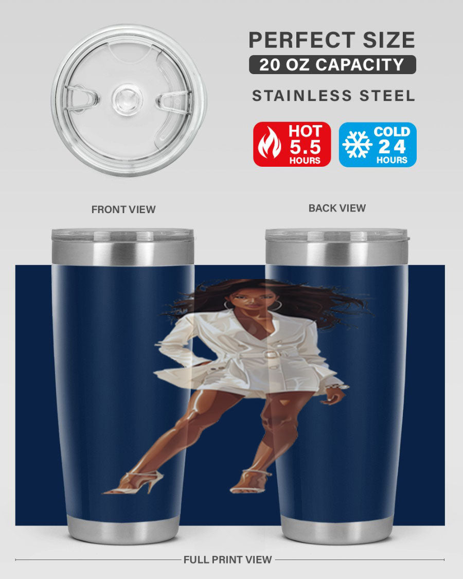 A stylish fashion girl wearing a white cotton tank top, showcasing a trendy and casual look perfect for summer outings.