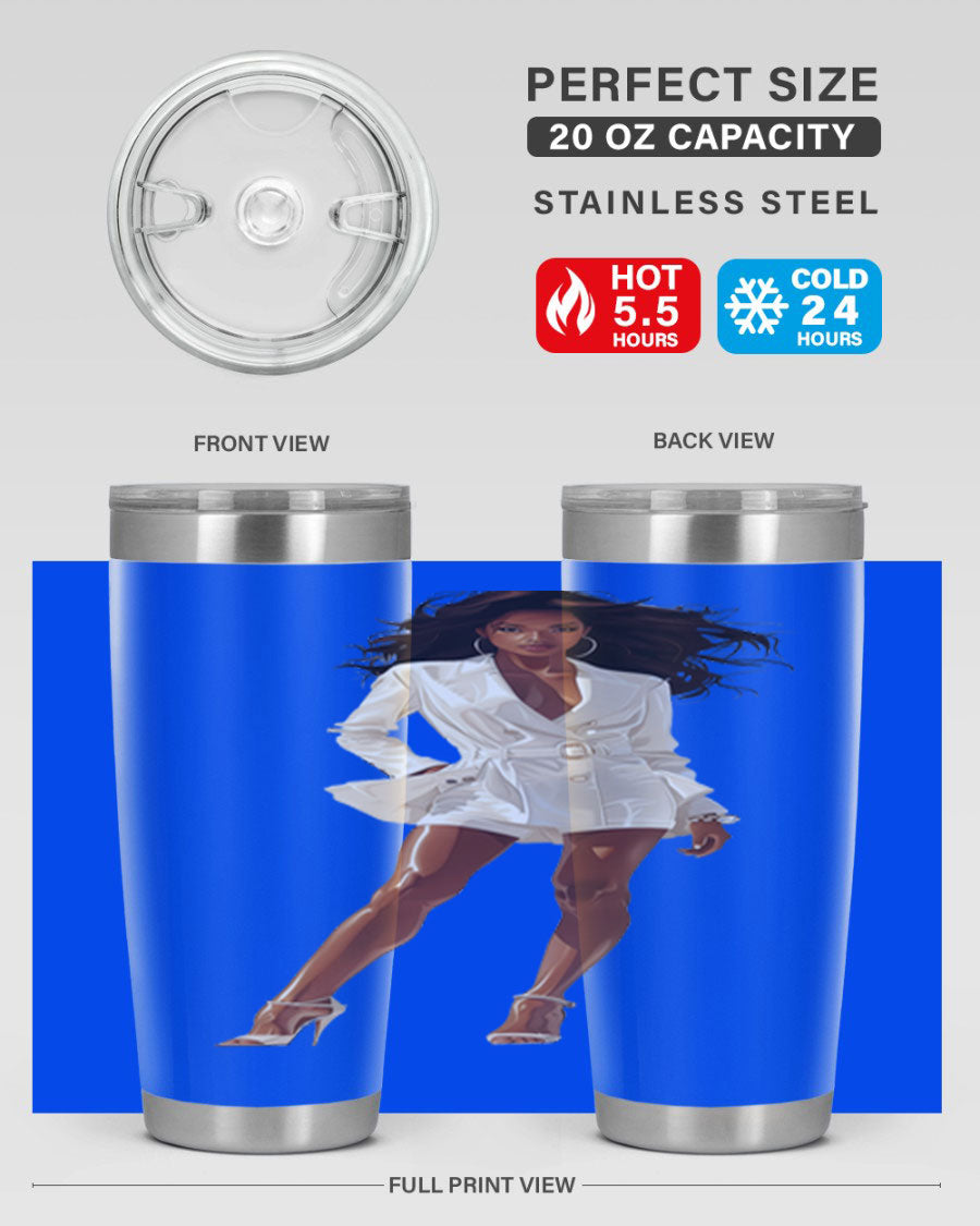 A stylish fashion girl wearing a white cotton tank top, showcasing a trendy and casual look perfect for summer outings.