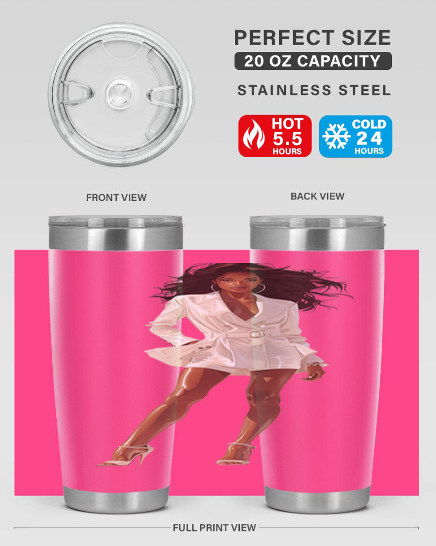 A stylish fashion girl wearing a white cotton tank top, showcasing a trendy and casual look perfect for summer outings.