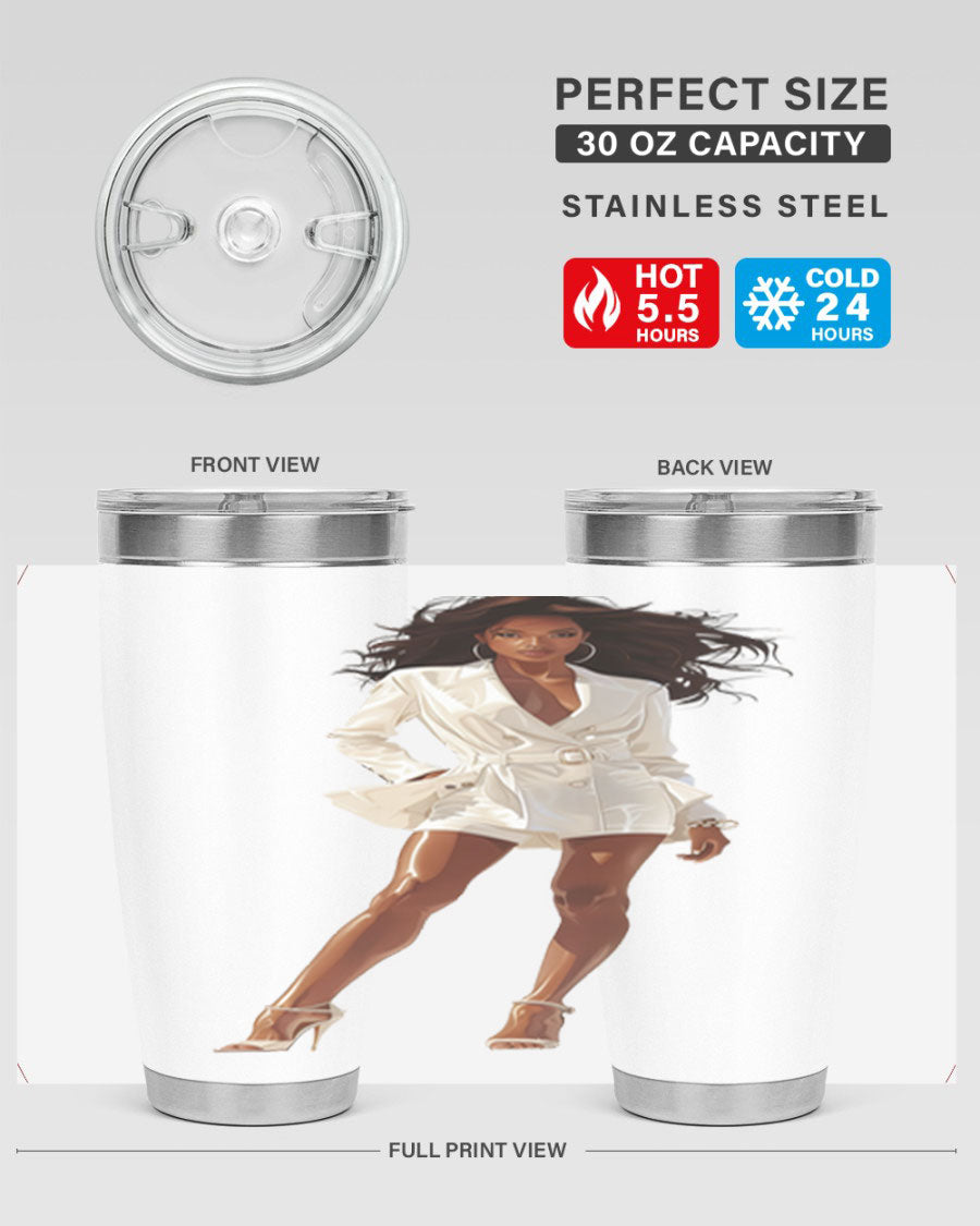 A stylish fashion girl wearing a white cotton tank top, showcasing a trendy and casual look perfect for summer outings.