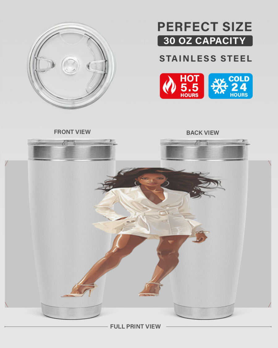 A stylish fashion girl wearing a white cotton tank top, showcasing a trendy and casual look perfect for summer outings.