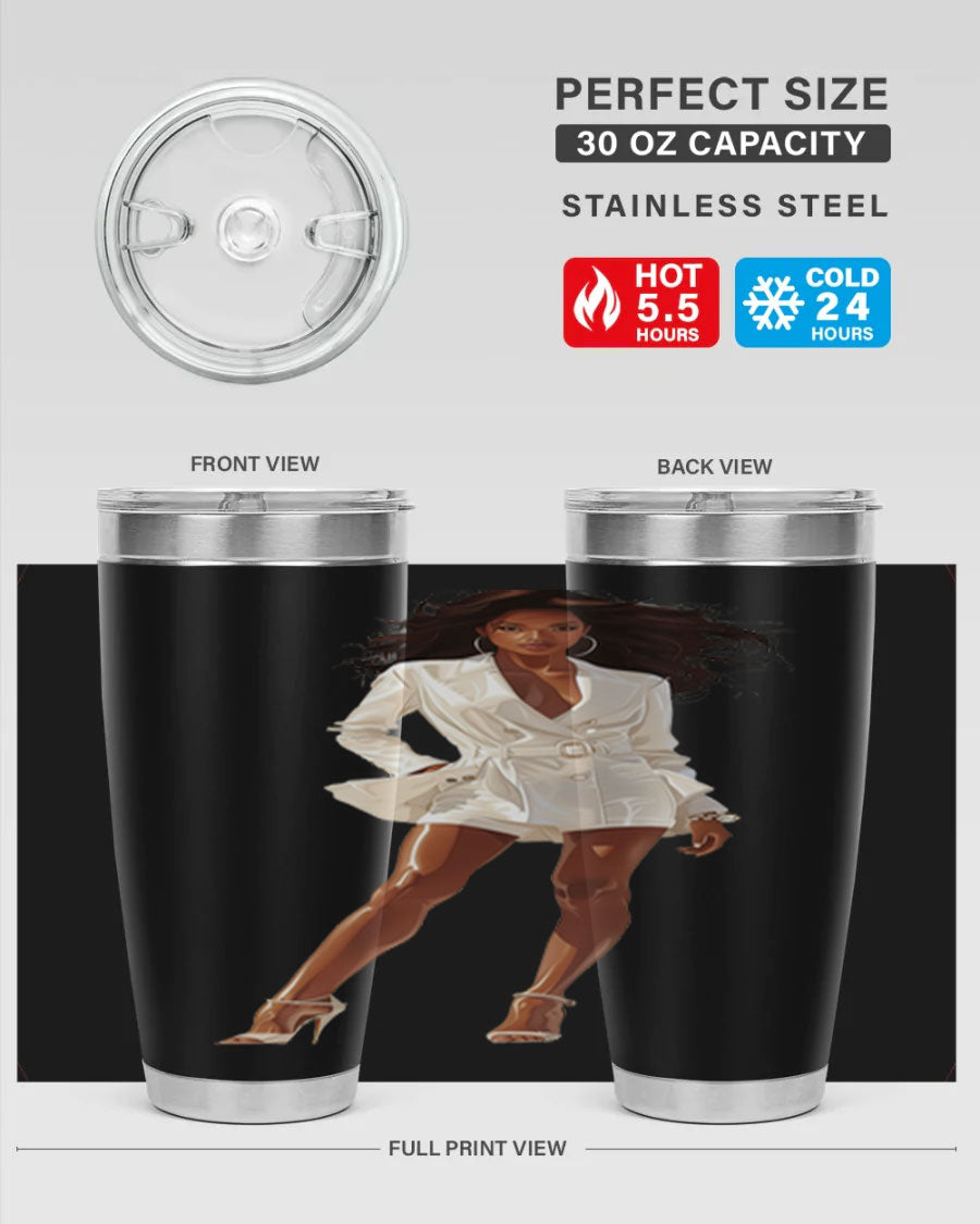 A stylish fashion girl wearing a white cotton tank top, showcasing a trendy and casual look perfect for summer outings.