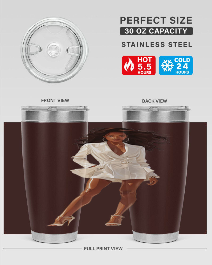 A stylish fashion girl wearing a white cotton tank top, showcasing a trendy and casual look perfect for summer outings.