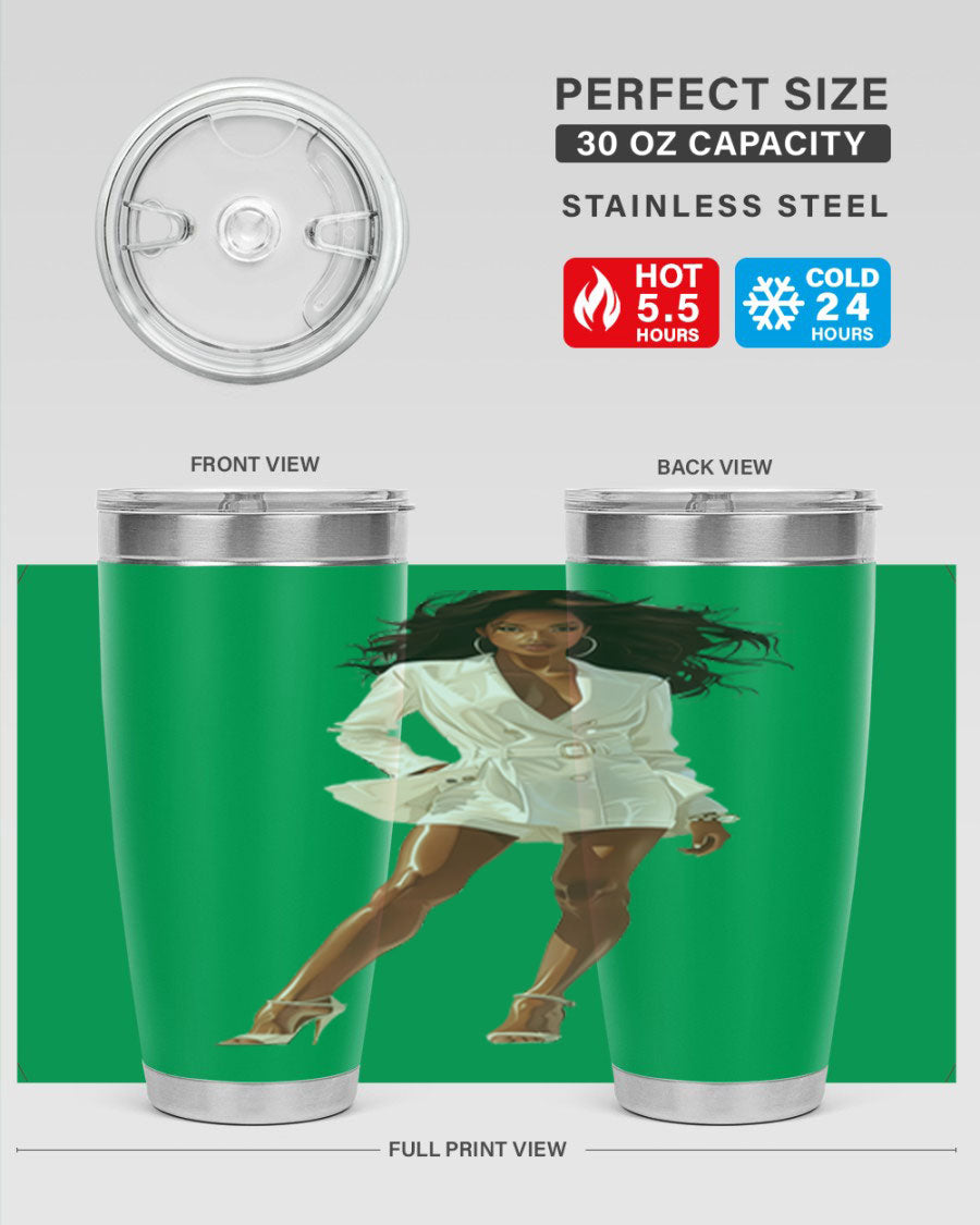 A stylish fashion girl wearing a white cotton tank top, showcasing a trendy and casual look perfect for summer outings.