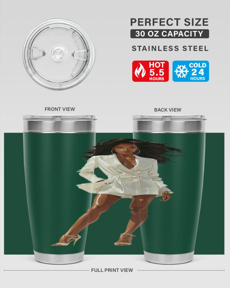 A stylish fashion girl wearing a white cotton tank top, showcasing a trendy and casual look perfect for summer outings.