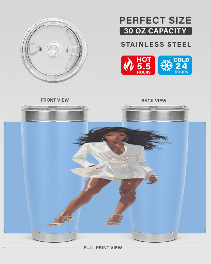 A stylish fashion girl wearing a white cotton tank top, showcasing a trendy and casual look perfect for summer outings.