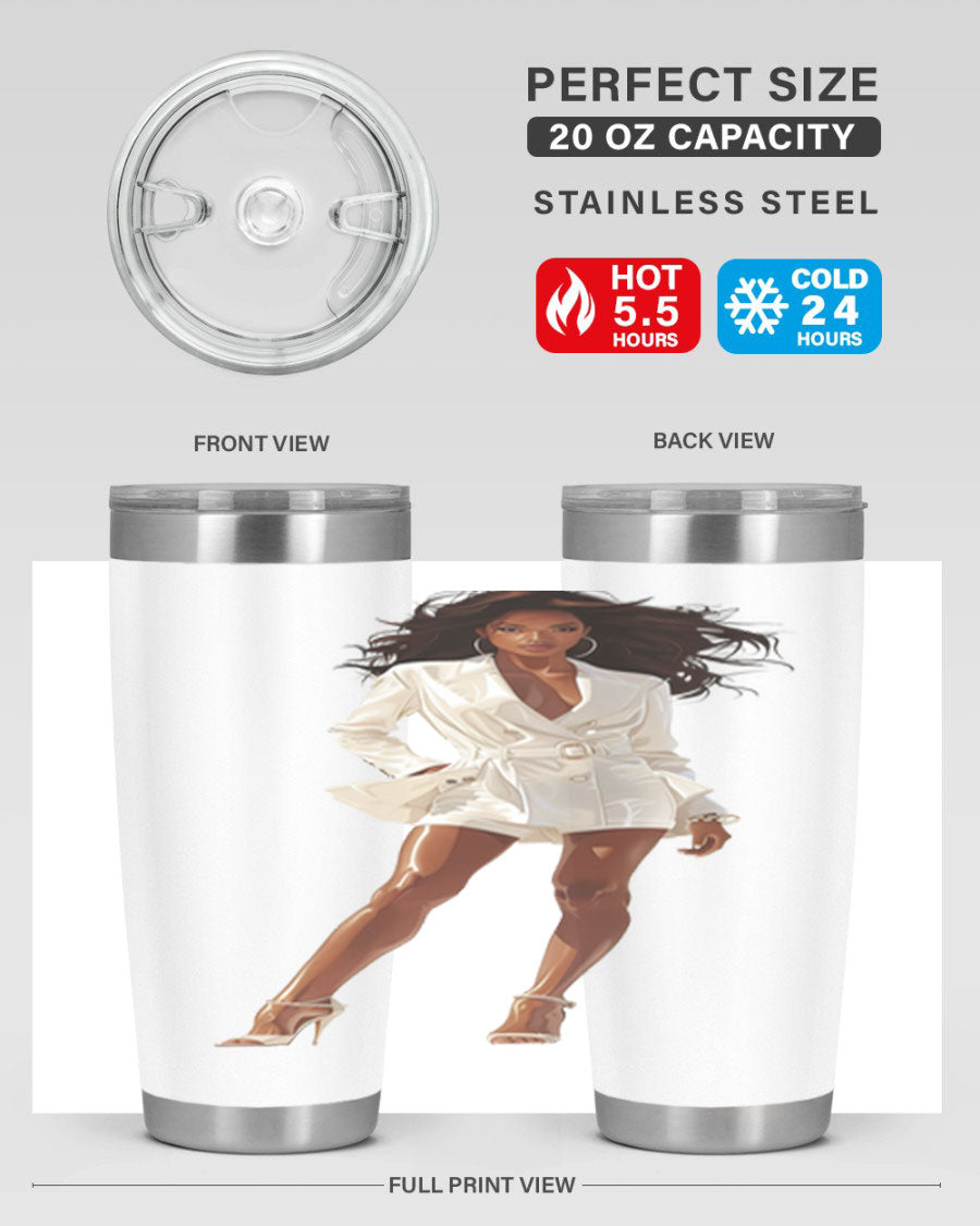 A stylish fashion girl wearing a white cotton tank top, showcasing a trendy and casual look perfect for summer outings.