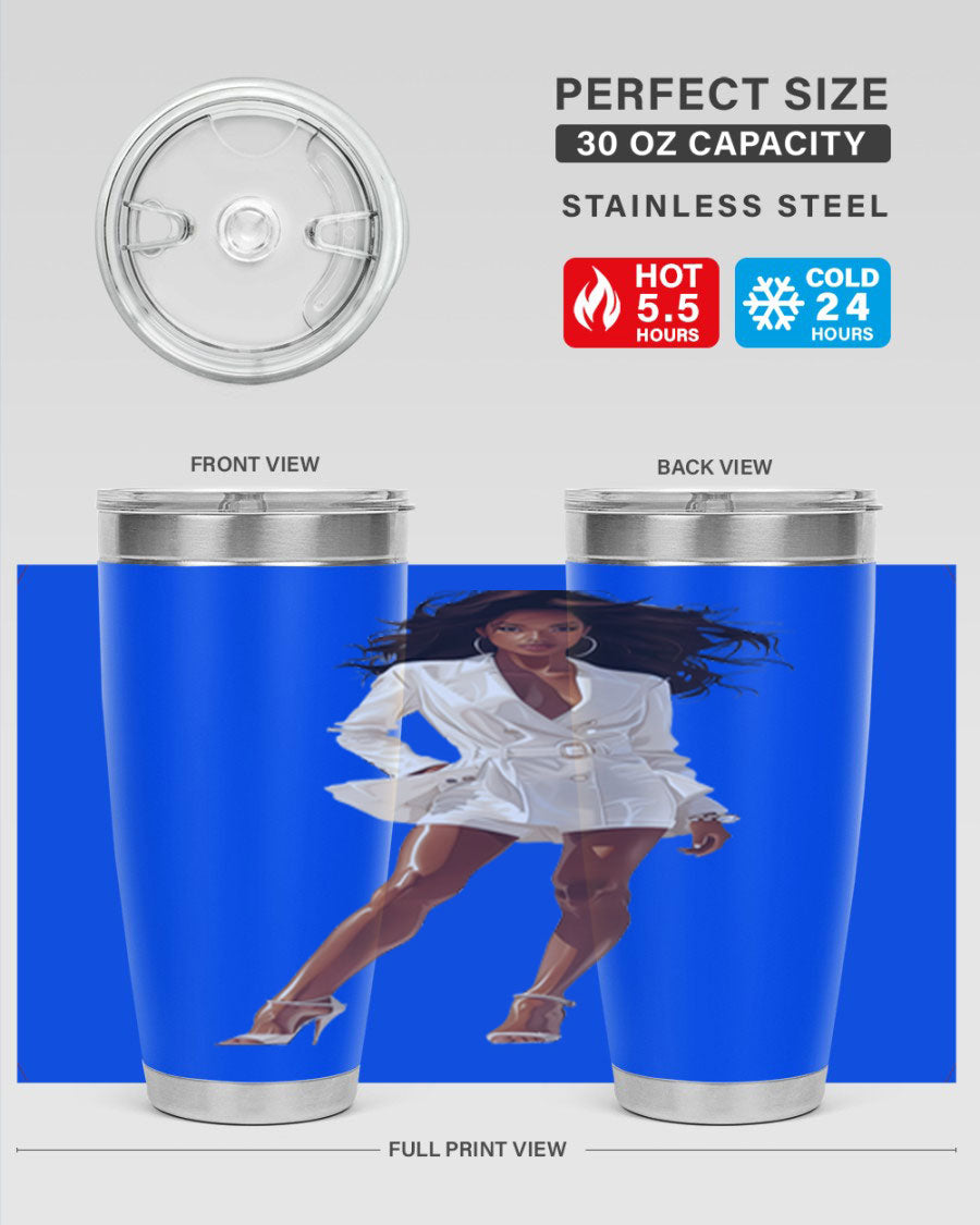 A stylish fashion girl wearing a white cotton tank top, showcasing a trendy and casual look perfect for summer outings.