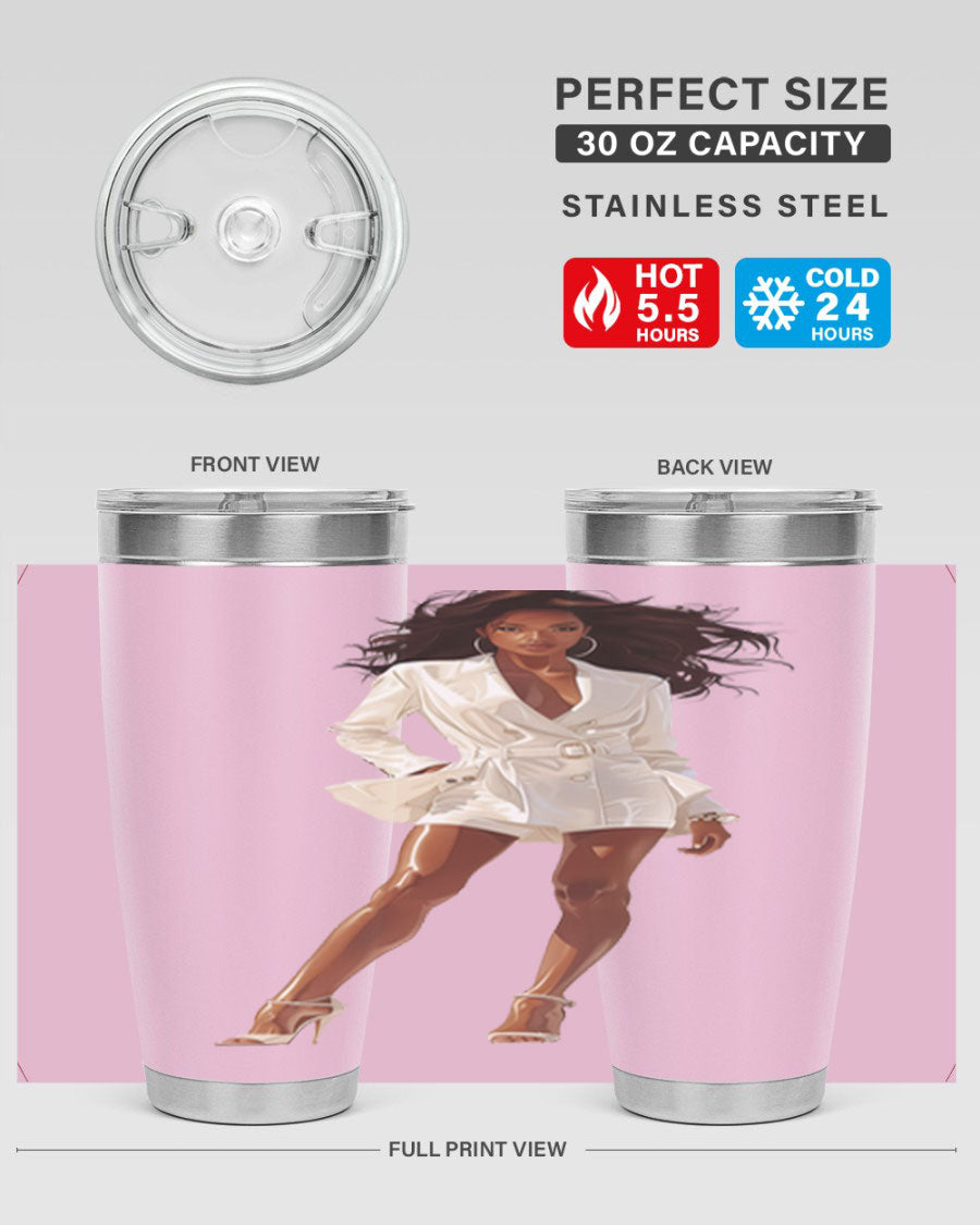 A stylish fashion girl wearing a white cotton tank top, showcasing a trendy and casual look perfect for summer outings.