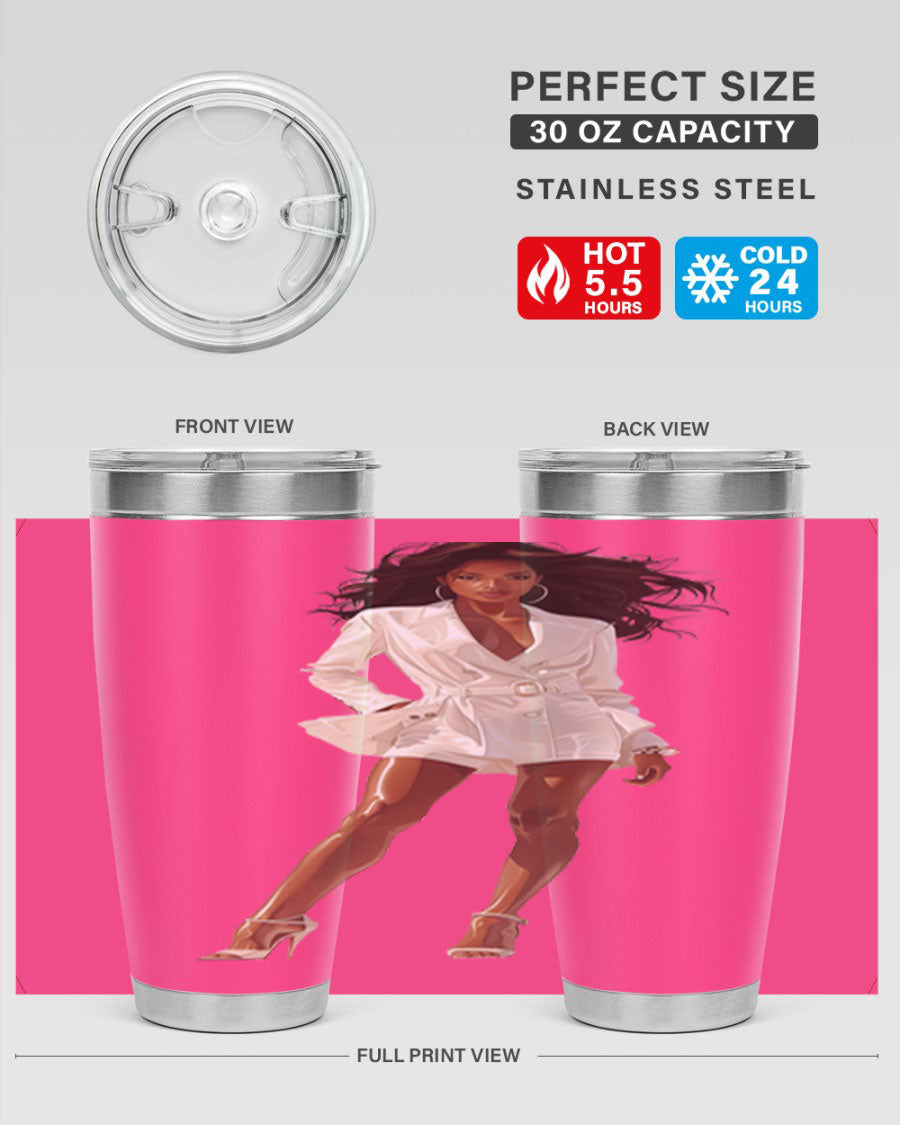 A stylish fashion girl wearing a white cotton tank top, showcasing a trendy and casual look perfect for summer outings.