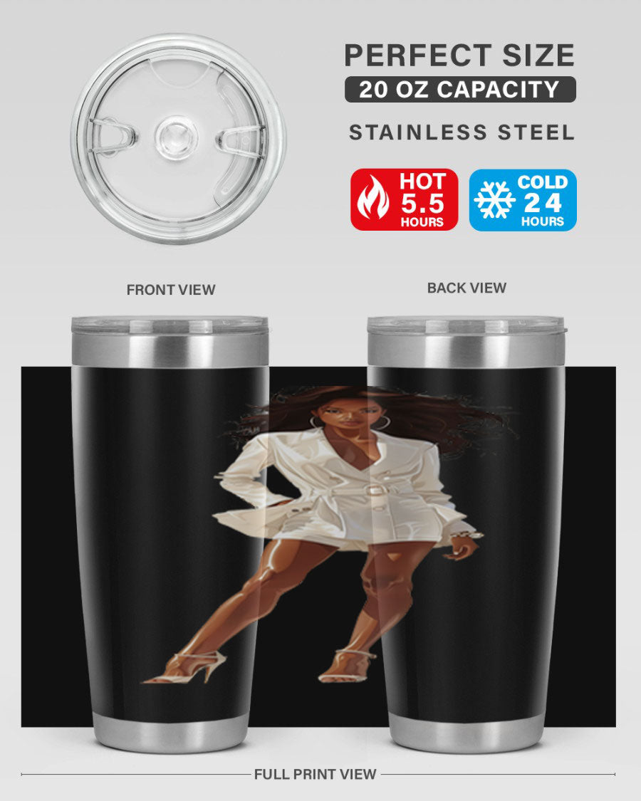 A stylish fashion girl wearing a white cotton tank top, showcasing a trendy and casual look perfect for summer outings.