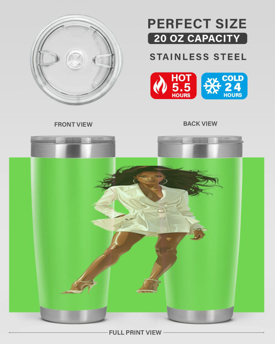 A stylish fashion girl wearing a white cotton tank top, showcasing a trendy and casual look perfect for summer outings.